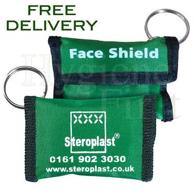 Steroplast 9567 Mouth-To-Mouth Resuscitation Face Shield In Keyring Pouch • £3.09