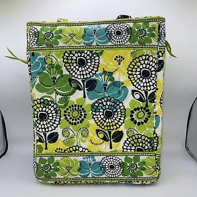 Vera Bradley Lime's Up Laptop Travel Shoulder Bag Tote Checkpoint Friendly  • $24.99