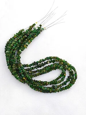 Natural Zambian Emerald Loose Beads Gemstone 16  Inch • $45.99