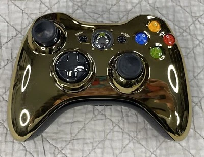 $39.99 • Buy Xbox 360 Controller Gold CP3O Special Edition Xbox 360 Chrome Gold Controller