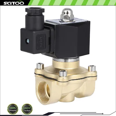 Brass Air Ride Suspension Valve 3/4  NPT Port Electric Solenoid 110-120V Air N/C • $27.11