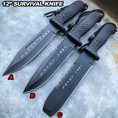 12  Hunting Military Survival Combat MOLON LABE GREEK Fixed Blade Tactical Knife • $14.20