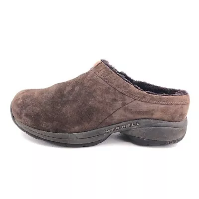 Merrell Primo Chill Slide Winter Slip On Shoes Womens Size 10 EUR 41 Brown Suede • $39