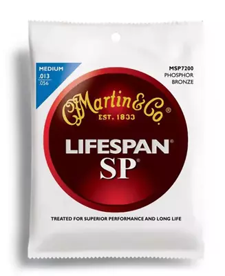 Martin SP Lifespan 92/8 Phosphor Bronze Medium Guitar String Set (13-56) • $29.95