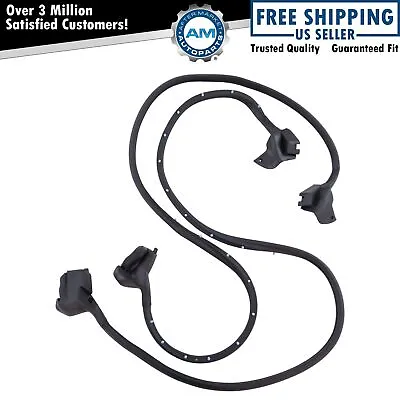 Rubber Door Weatherstrip Seals Pair Set NEW For 82-92 Camaro Firebird • $104.99