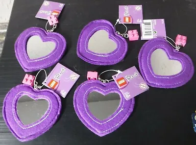 Lego Party Pack Lot Of 5 Friends Purple Felt Heart Mirrors 853444 • $20.38