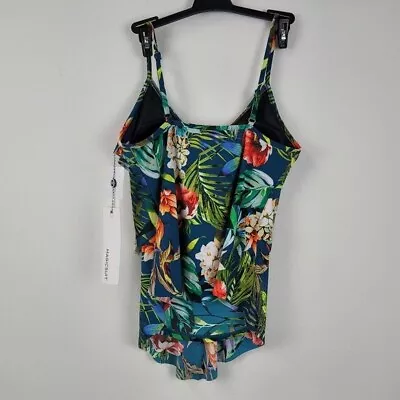 Magicsuit Tankini  Womens Size 10 Serenity Rita Tiered Top Tropical Floral NWT • $43.98