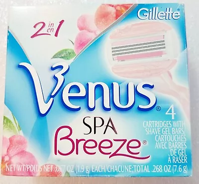 Gillette VENUS SPA BREEZE CARTRIDGES(4 PK)/WHITE TEA SCENT-NIB • $19.99