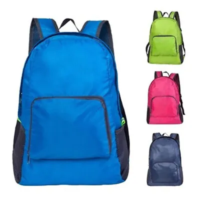 Backpack Rucksack Bag 20L Light Weight Foldable School Office Travel Camping New • £4.99