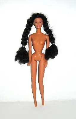 Miko Barbie Doll Long Black Hair Brown Eyes 1980 Head 1966 Twist N Turn Body • $14.99