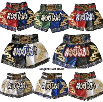 New Muay Thai Boxing Shorts Combat MMA Kickboxing Sport Pants Martial Arts M-3XL • $22.99