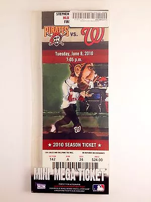 Stephen Strasburg MLB Debut Mini-Mega Ticket Washington Nationals Same Day Ship • $23.99