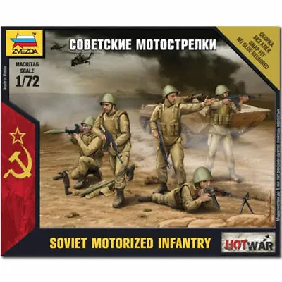 £8.95 • Buy ZVEZDA 7404 Soviet Motorized Infantry Snap Fit Model Kit 1:72 Hotwar