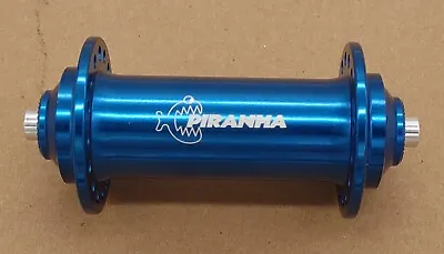 NOS Piranha Front Wheel Hub Sealed USA CNC 32h 1990s Mountain Bike Blue • $31.96