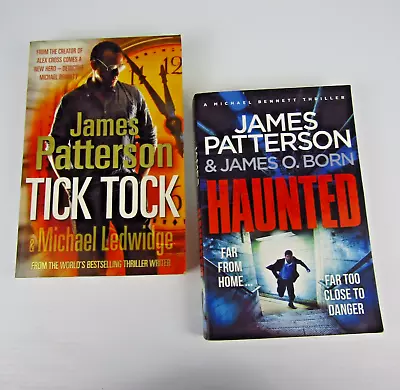 Haunted + Tick Tock: 2 Michael Bennett Series Books By James Patterson Thriller • $19.95