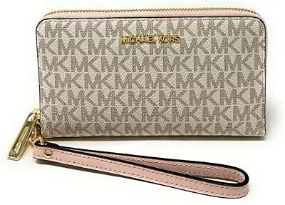 NWT Michael Kors Jet Set Travel Large Flat Multifunction Phone Case Wristlet • $99.89