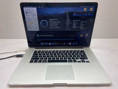 $149.99 • Buy 2013 Apple MacBook Pro 15  - 2.3GHz I7 16GB RAM 512 SSD - SEE DESCR