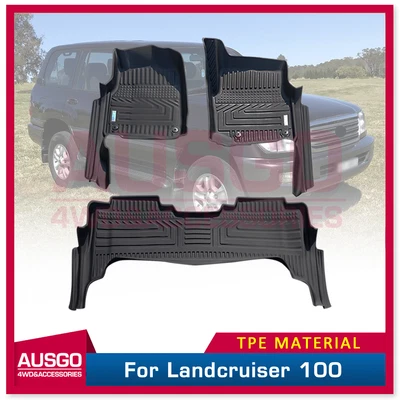 $239.99 • Buy AUSGO 5D TPE Floor Mats For Toyota LandCruiser 100 / 105 Series 1998-2007