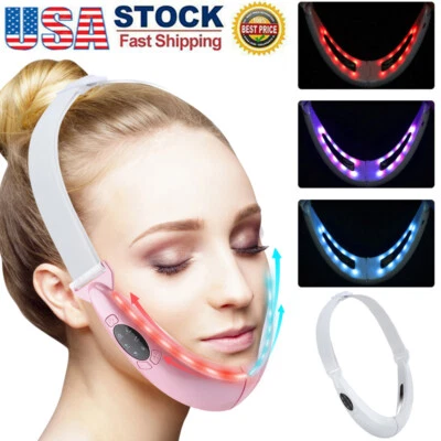$8.95 • Buy Electric V-Face Shaping Massager Face Lifting Slim Double Chin Removal Device US