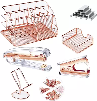 Desk Organizers And Accessories Acrylic Metal Office Supplies For Desk Rose Go • $16.24