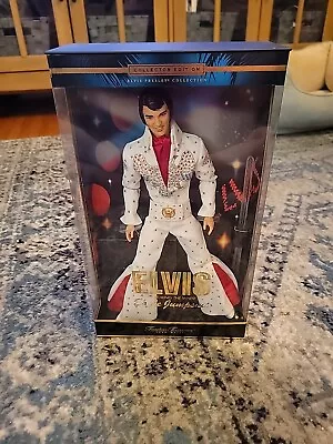 Vtg Elvis In The White Eagle Jumpsuit 2000 Mattel #28570 Collector Edition NIB • $49.99