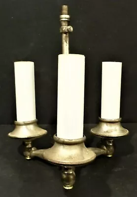 $32.50 • Buy Unique Antique 3-Light Socket Cluster -  Pewter  Finish