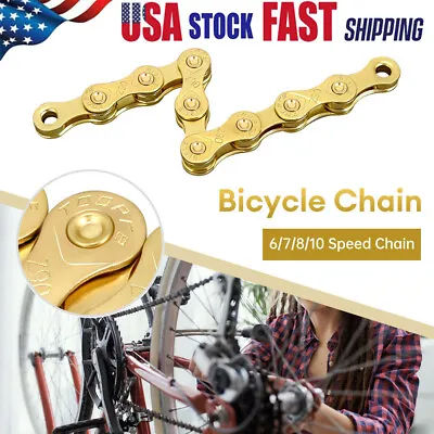 Bike Chain 6/7/8/10 Speed For MTB Road Bicycle Chain Mountain Bike Chain US • $18.71