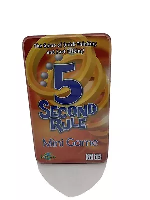 5 Second Rule Tinned Game - University Games. Brand New. Sealed • $17.95