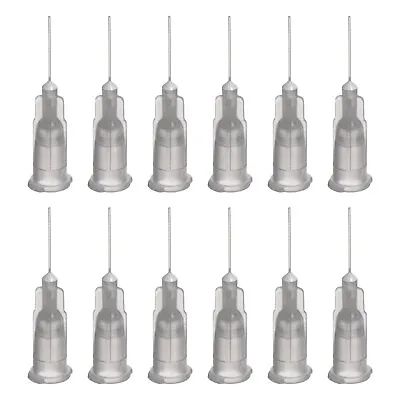 Blunt Tip Dispensing Needle For Liquid Glue Gun 27G 1/2  20 Pcs (Gray) • $8.70