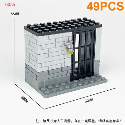 MOC PDF Paper Instructions Prison Jail Military Figures Building Block Brick Set • $14.93