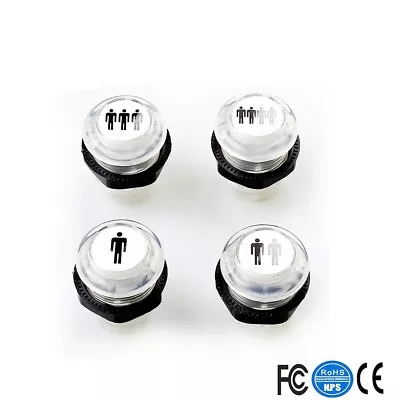 4pcs LED Illuminated Arcade Player Button  1p 2p 3p 4p Start Player Mame Game • $10.60