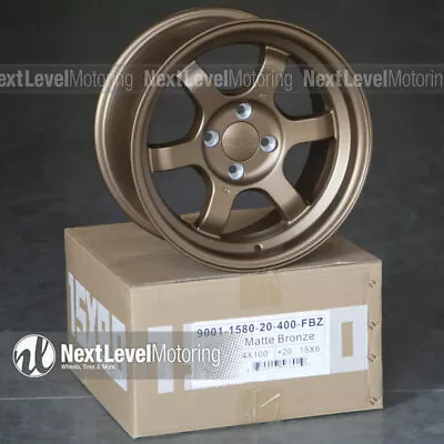 9six9 Six-1 15x8 4x100 +20 Matte Bronze Te37 Style Wheels Fits Bmw E30 3 Series • $494.99