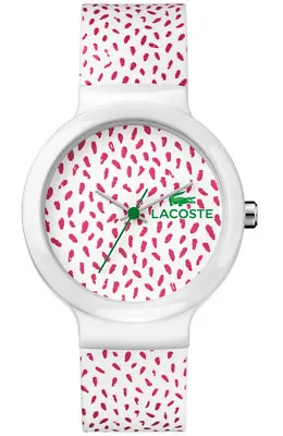 Lacoste Sports Watch Goa White Pink New In Box Model 2020097 Rrp £64.99 • £24.99