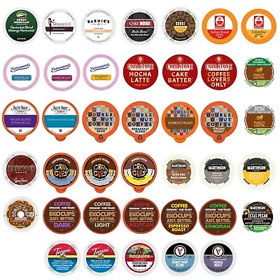 Coffee K-Cup Sampler Packs Choose From Bold Flavored Or Regular! 80 Ct. • $35.99