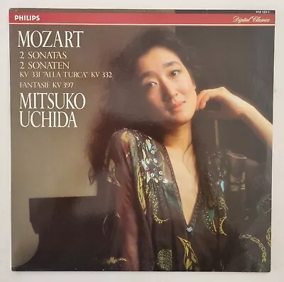 Philips 412 123-1 Mitsuko Uchida Plays Mozart 2 Piano Sonatas KV331 KV332 NM LP • $60