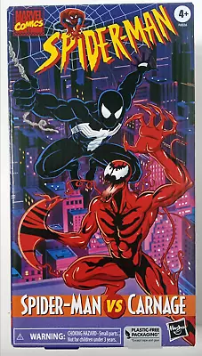 HASBRO MARVEL LEGENDS SPIDER-MAN SYMBIOTE VS CARNAGE COMICS VHS Pack MIB USsellr • $71.69