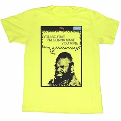 Mr. T You So Fine Neon Yellow Heather T-Shirt • $23.45