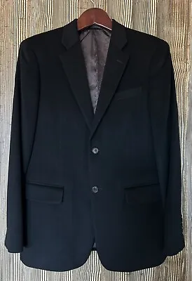 John Nordstrom Mens 100% Cashmere Black Jacket Coat Blazer Sz 40 R Tollegno 1900 • $84.99