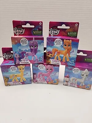 NEW Set Of 5 Hasbro My Little Pony CRYSTAL THEME Mini Action Figures Cake Topper • $18.20