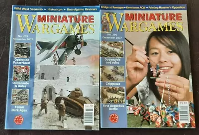 Lot Of 2 Miniature Wargames Magazine - # 295 296 • $6