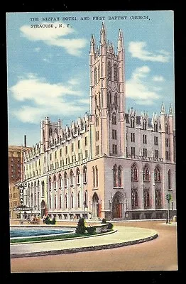 The Mizpah Hotel First Baptist Church Syracuse New York NY Postcard • $4.95