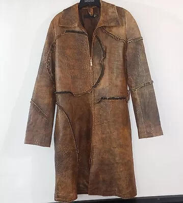 Vintage Authentic Just Cavalli Leather Coat • $118.50
