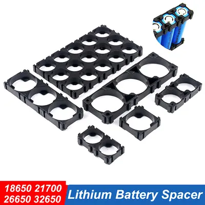 18650 21700  26650 32650 Lithium Battery Spacer Fixture Bracket Plastic Holder • £1.56