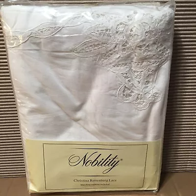 Nobility Christina Battenburg Lace:  Tablecloth 66x104 Oval & 10 Napkins  - SET • $35