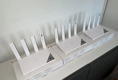 £89.95 • Buy HUAWEI AX3 Pro WS7200 Wi-Fi 6 Router 3000Mbps Quad-core Mesh BUNDLE OF 3! BOXED