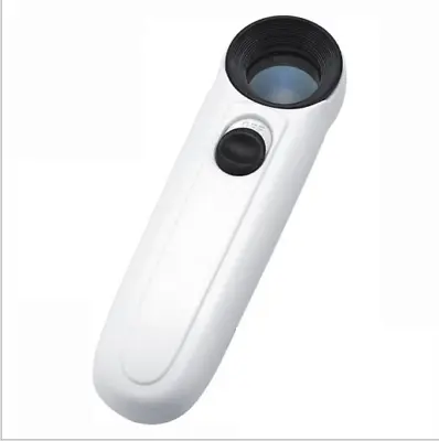 LED Light 40X Hand Held Magnifying Glass Lens Magnification Fine Work Magnifier • $7.97