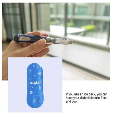 Pocket Travel Case Pill Protector Cold Gel Insulin Cooling Bag Ice Pack • £4.86