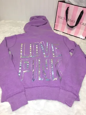 PINK Victoria Secret Womens Purple Hooded Jacket X Small • $12