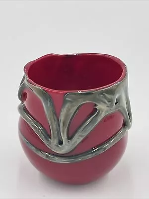 Toothpick Holder 2012 Charles Lotton Art Glass Red Signed • $249.99