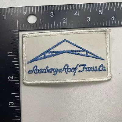 Vtg ROSEBURG ROOF TRUSS COMPANY Advertising Patch (? Oregon ?) 27XV • $5.99